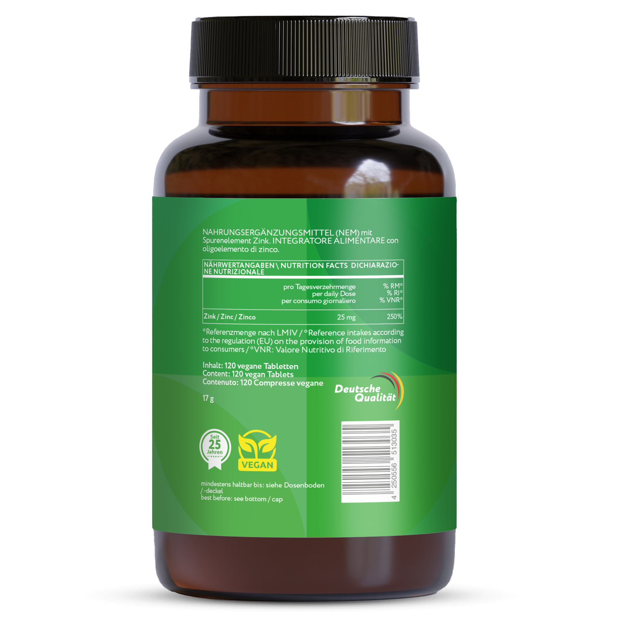 Zink Bisglycinat 25mg - Tabletten