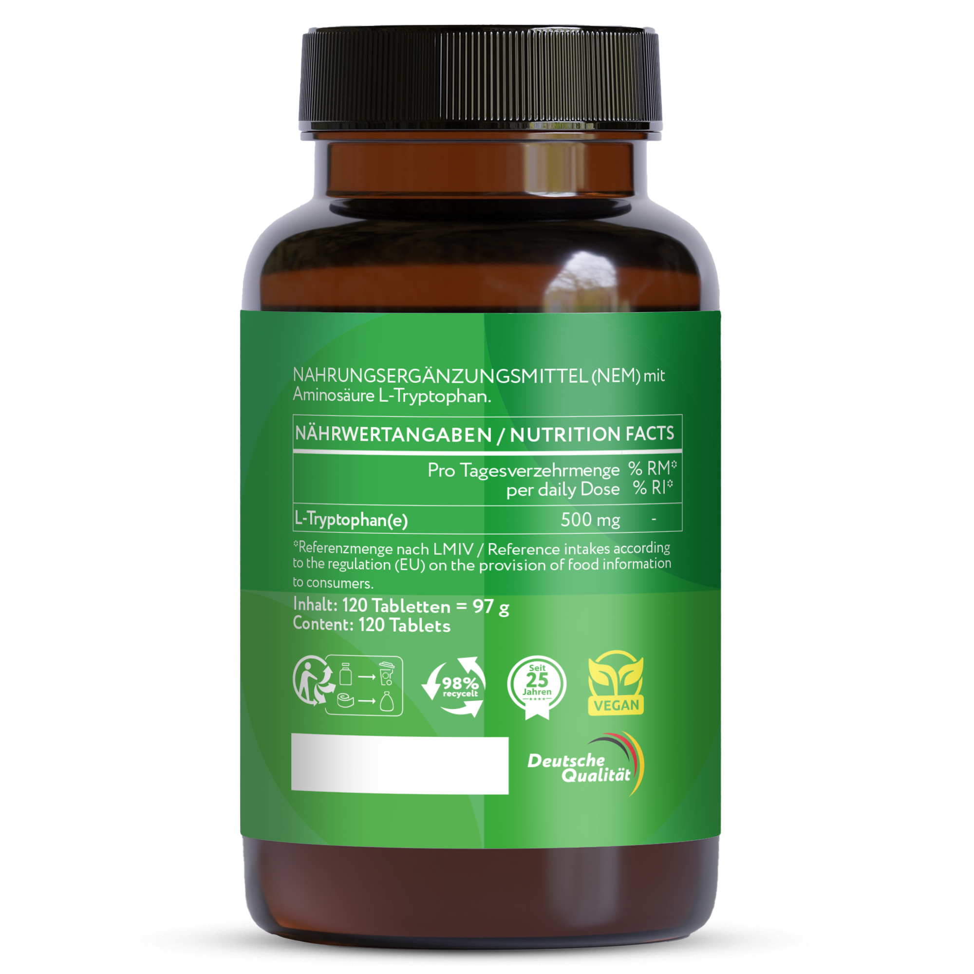 L-Tryptophan 500mg vegan