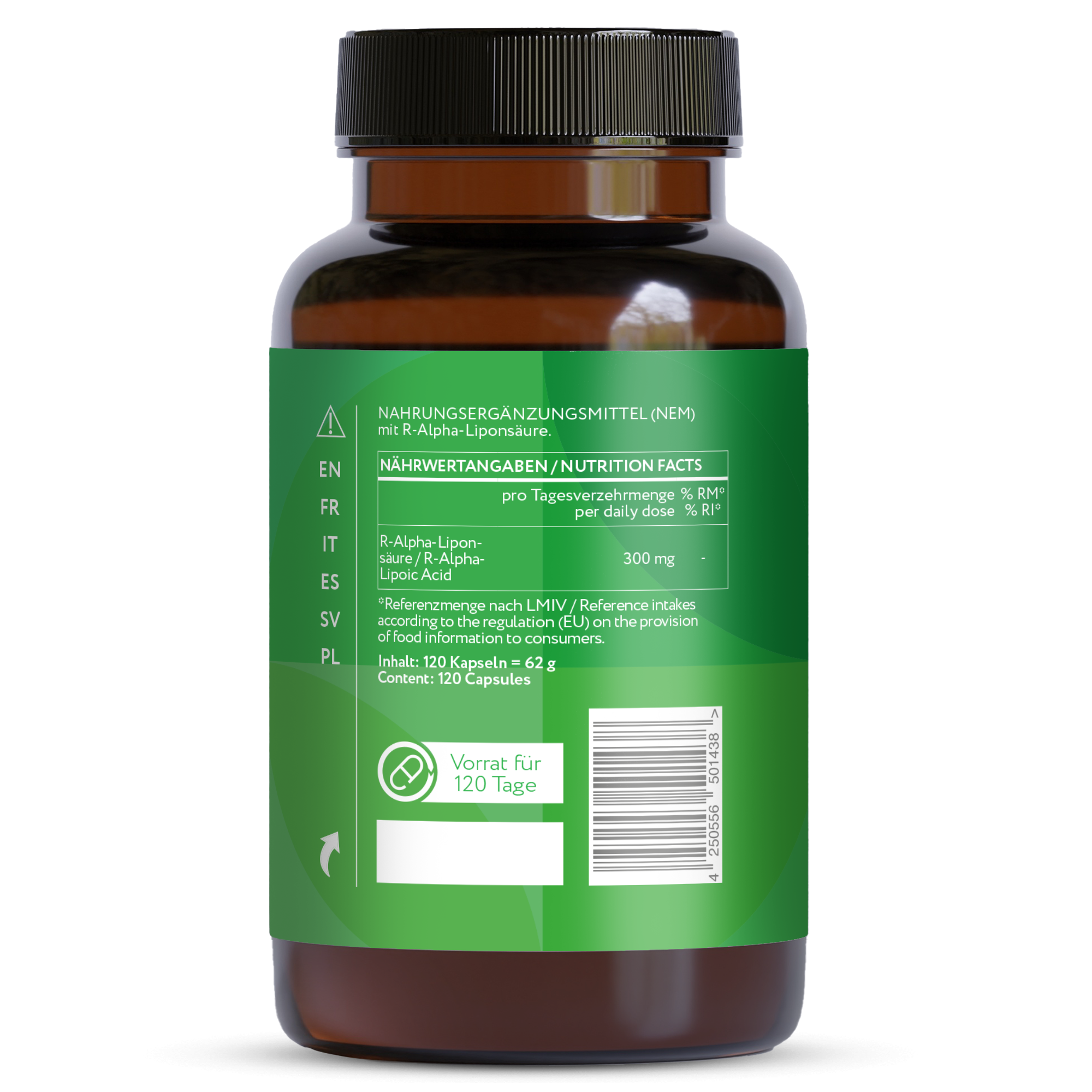R-Alpha Liponsäure 300 mg - 120 Kapseln