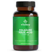Folsäure - Folic Acid - 1000 mcg - 240 vegane Tabletten