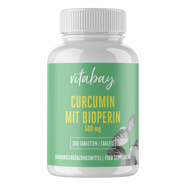 Curcuma Extrakt 500 mg - 360 vegane Tabletten