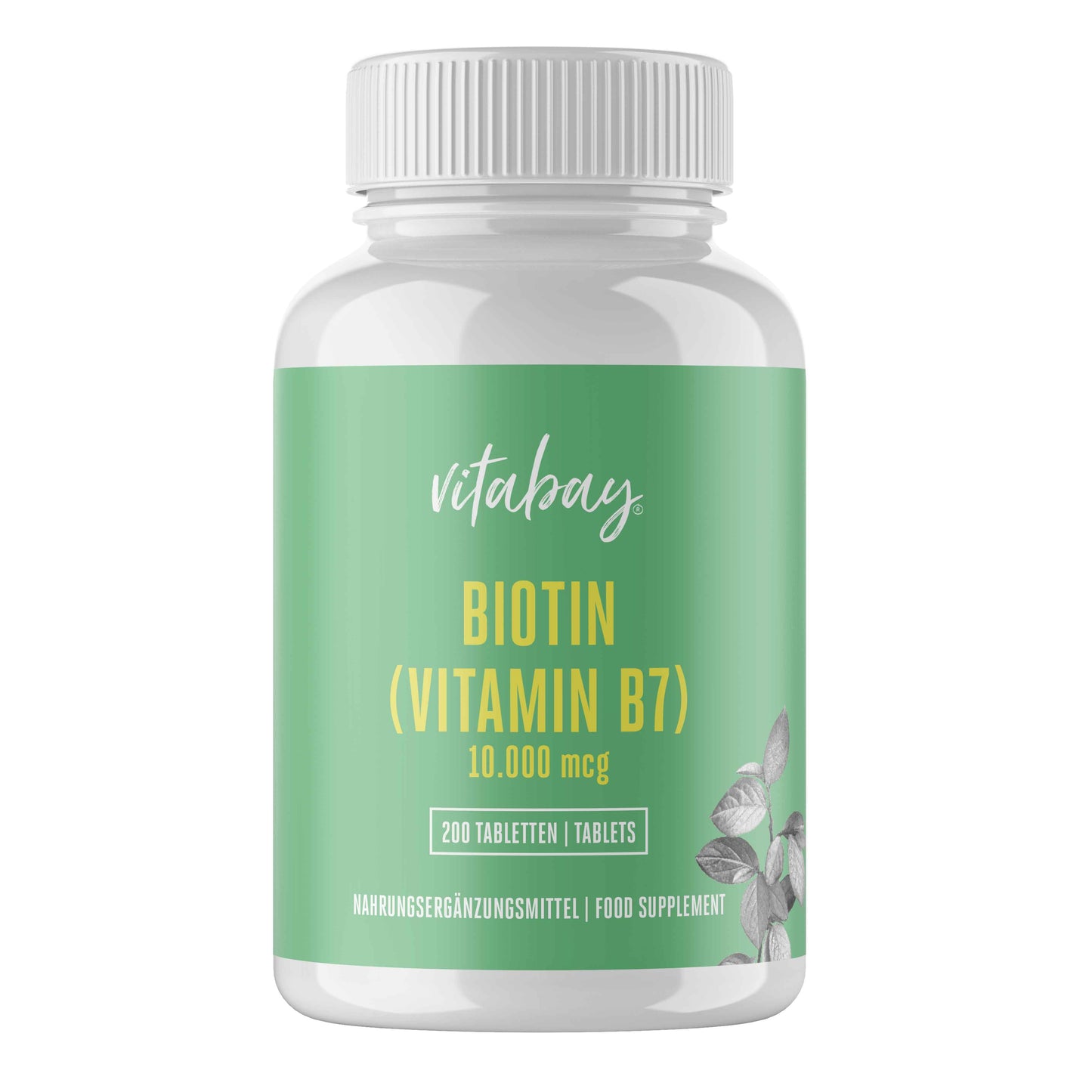 Biotin (Vitamin B7) 10.000 mcg  - 200 vegane Tabletten