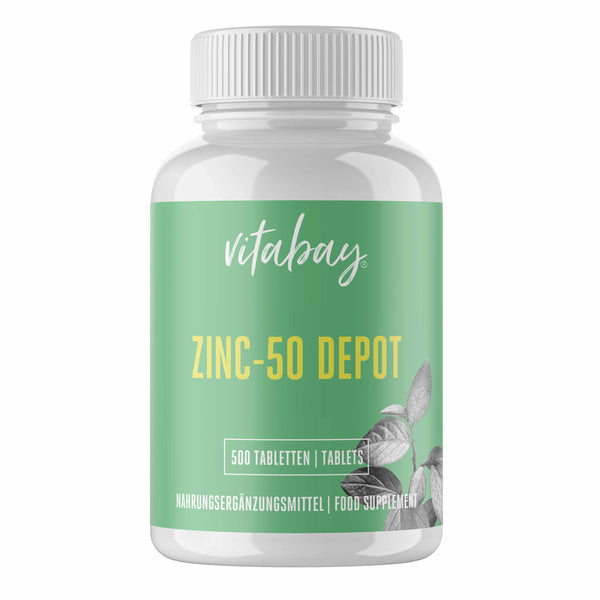 Zink 50mg Depot - 500 vegane Tabletten