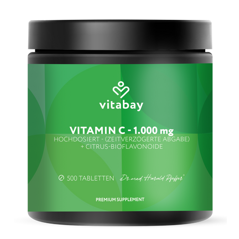 Vitamin C 1000 mg + Bioflavonoids (Time Released) - vegan tablets