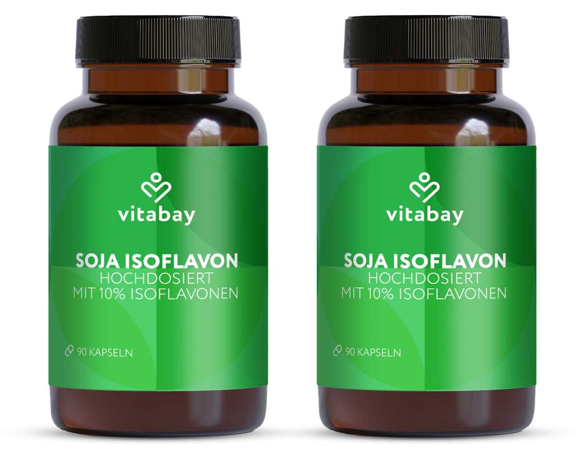 Soja-Isoflavon mit 10% Isoflavonen pro Kapsel - 90 vegane Kapseln – Vitabay