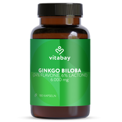 Ginkgo Biloba 6000 mg - 180 vegane Kapseln