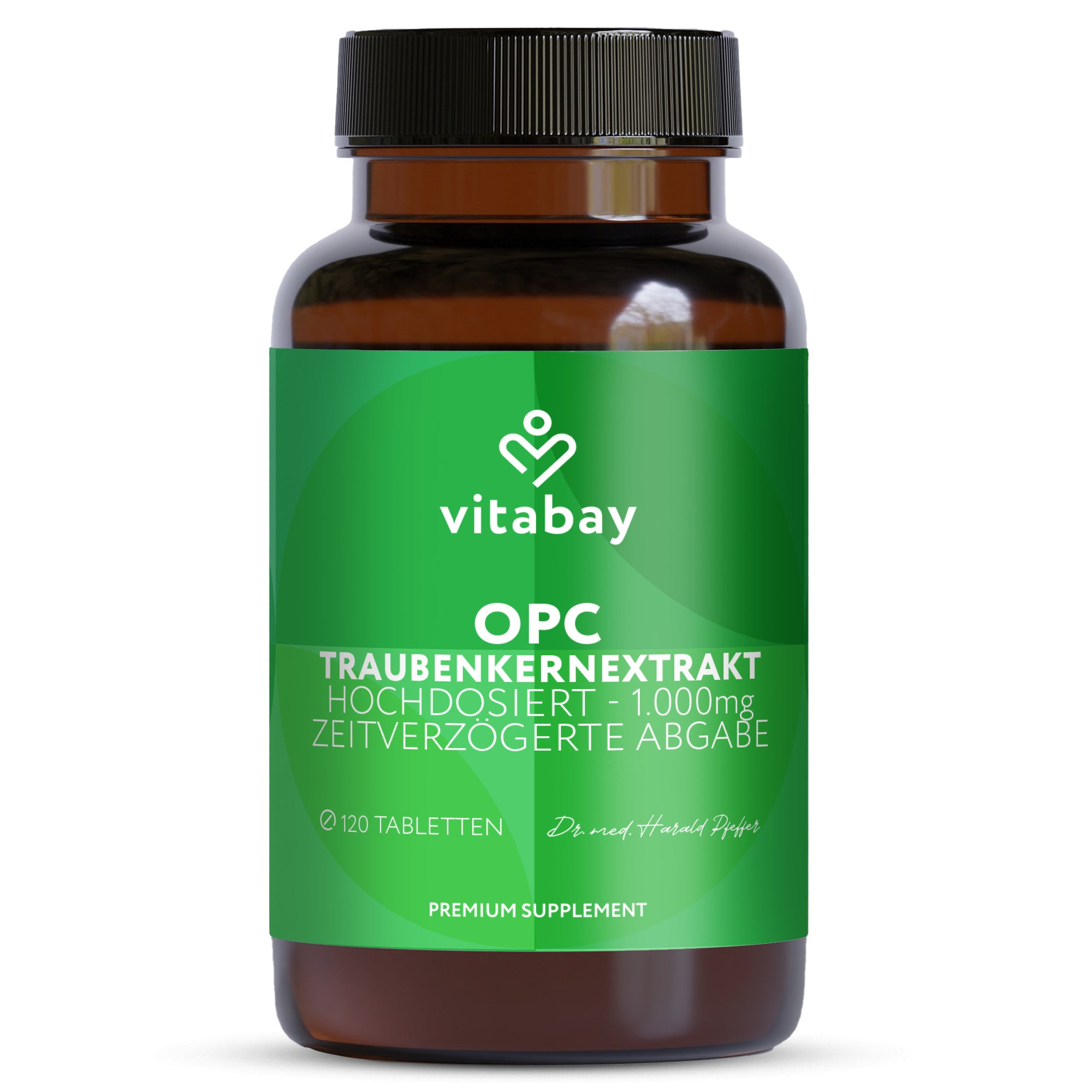 OPC Traubenkernextrakt hochdosiert - 1000mg - 120 vegane Tabletten