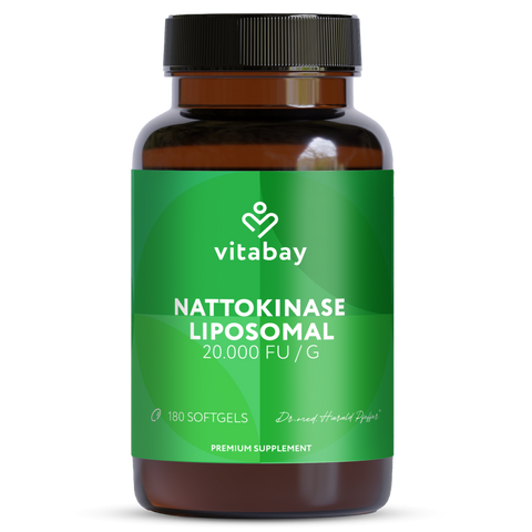 Nattokinase Liposomal 100 mg - 20,000 FU - 180 Vegan Softgels