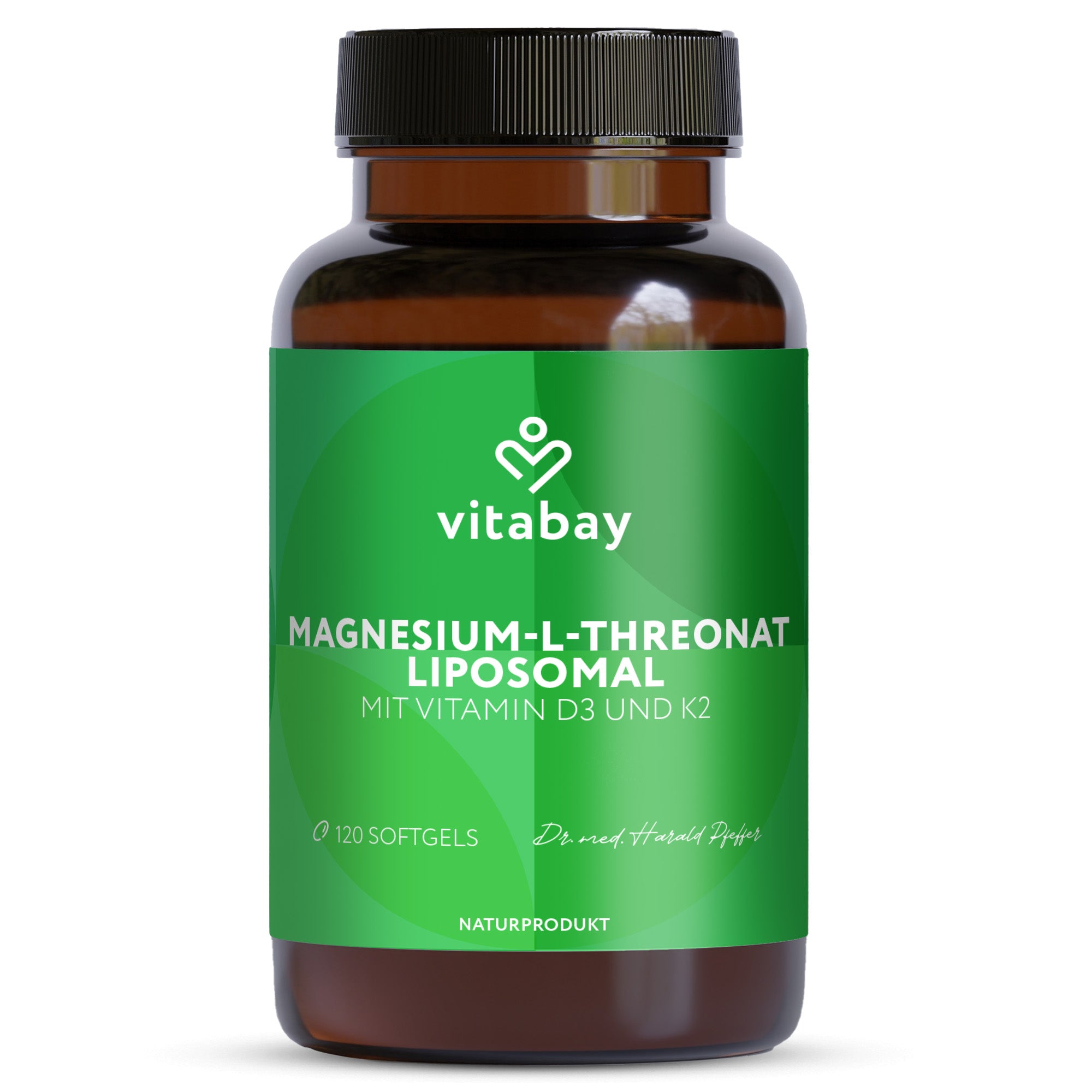 Liposomales Magnesium-L-Threonat 1000 mg - 120 vegane Softgels - NATURPRODUKT