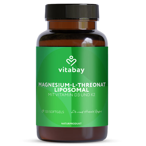 Liposomal Magnesium L-Threonate 1000 mg - 120 Vegan Softgels - NATURAL PRODUCT