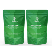Kollagen Pulver Komplex - Hydrolysierte Kollagenpeptide (Typ I, II, III, V, X) +  Mit Vitamin C, Biotin & Hyaluronsäure  - 1kg