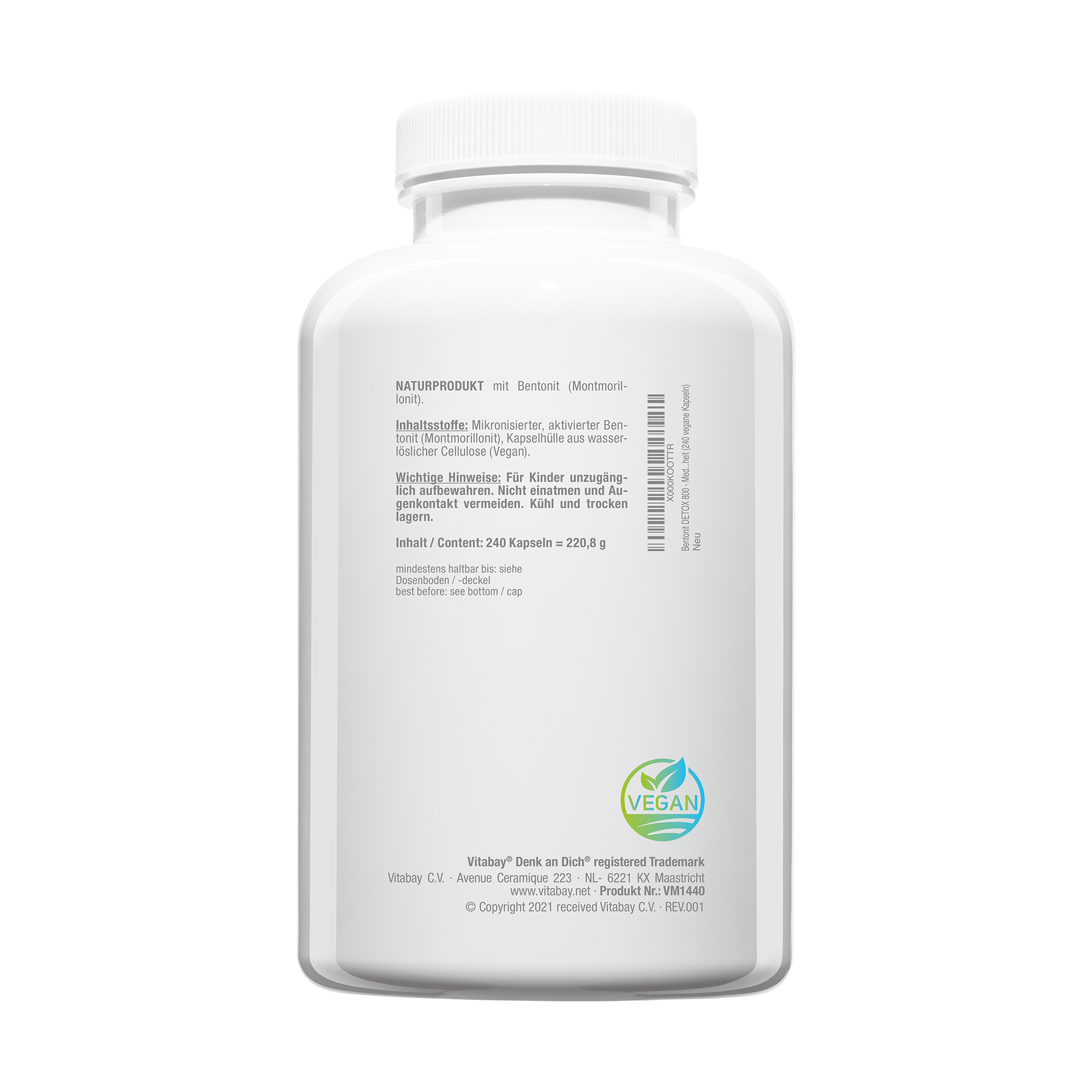 Bentonit 800 - Vegane Kapseln