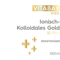 Kolloidales Gold 10 PPM - Reinheitsstufe 99,99% - 1000 ml