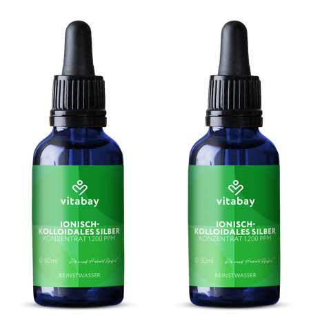 Colloidal Silver Concentrate 1200 PPM - Purity Level 99.99% - 50 ml