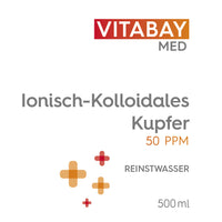 Kolloidales Kupfer 50 PPM - Reinheitsstufe 99,99% - 500 ml