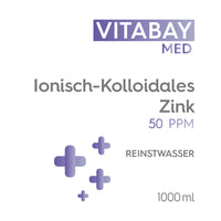 Kolloidales Zink 50 PPM - Reinheitsstufe 99,99% - 1000 ml