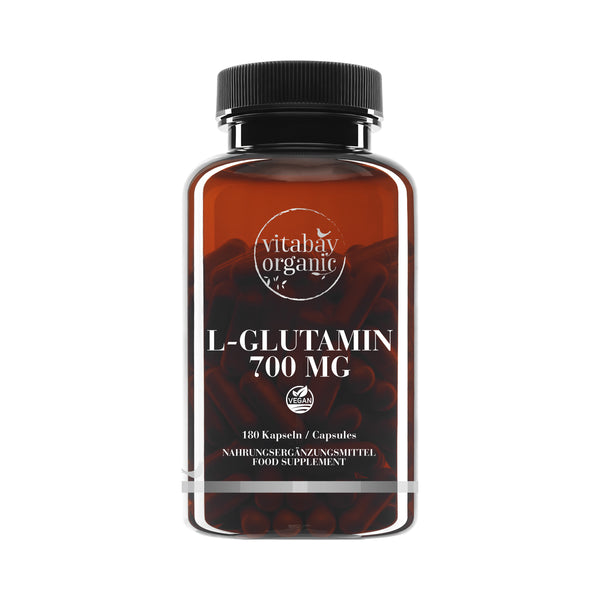 L-Glutamin 700 mg - 180 vegane Kapseln
