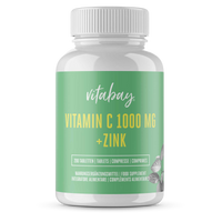 Vitamin C 1000 mg + Zink - 200 vegane Tabletten