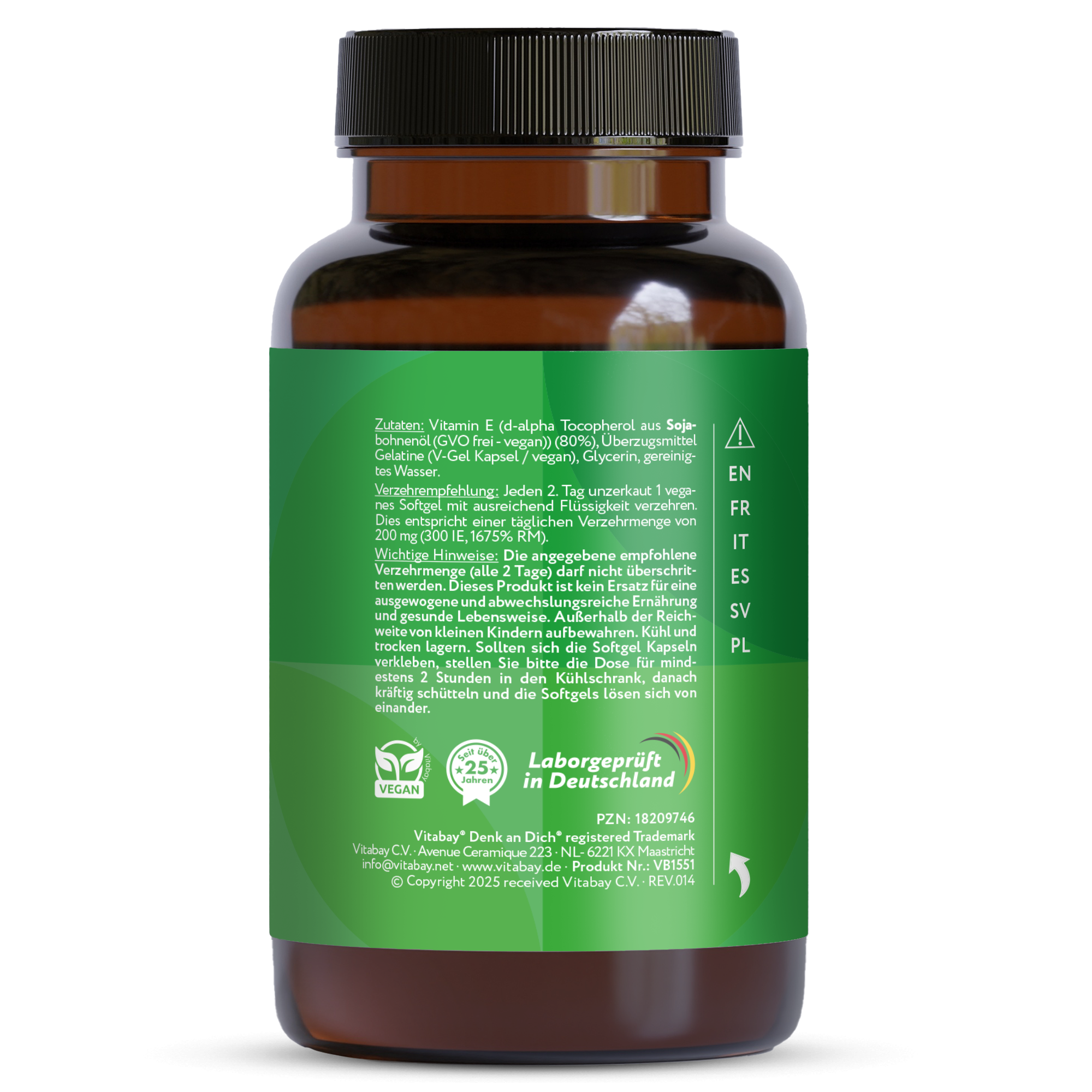 Vitamin E 600 IE Depot - Vegane Softgels