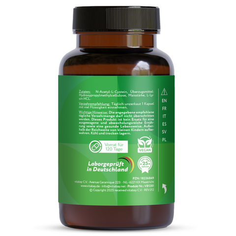 NAC 600 mg - 120 vegan capsules