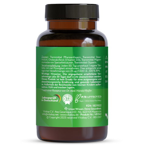 Vitamin D3 Depot 50,000 IU - vegan tablets