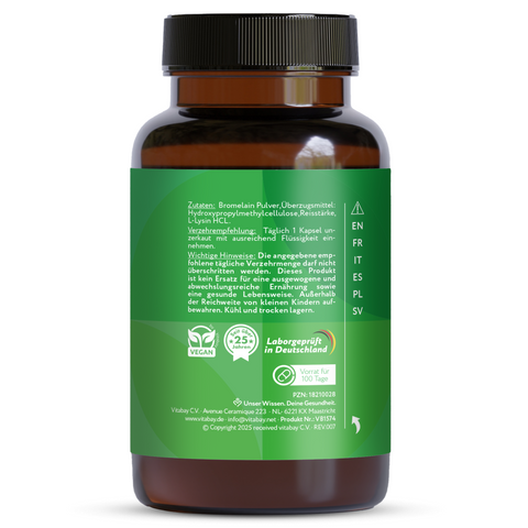 Bromelain - 500mg - 100 vegan pineapple capsules