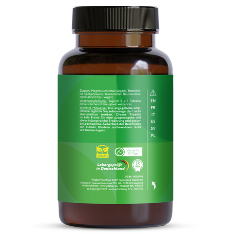 Magnesium Citrate 400 mg - 180 Vegan Tablets