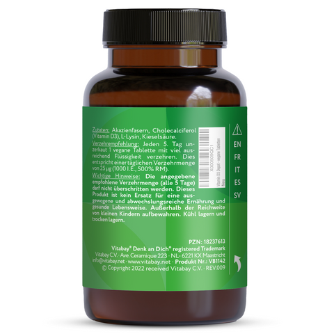 Vitamin D3 Depot 5,000 IU - Vegan Tablets