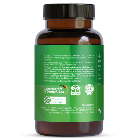Black Cohosh Extract 2500 mg - 120 Vegan Capsules
