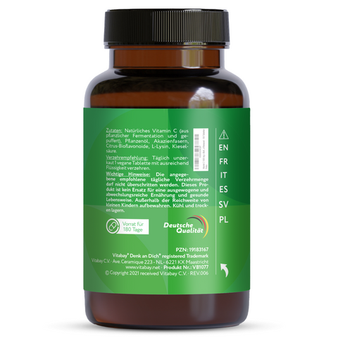 Vitamin C 1000 mg + Bioflavonoids (Time Released) - vegan tablets