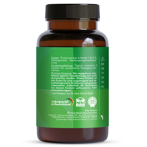 Calciumcitrat 1000mg - Vegane Kapseln