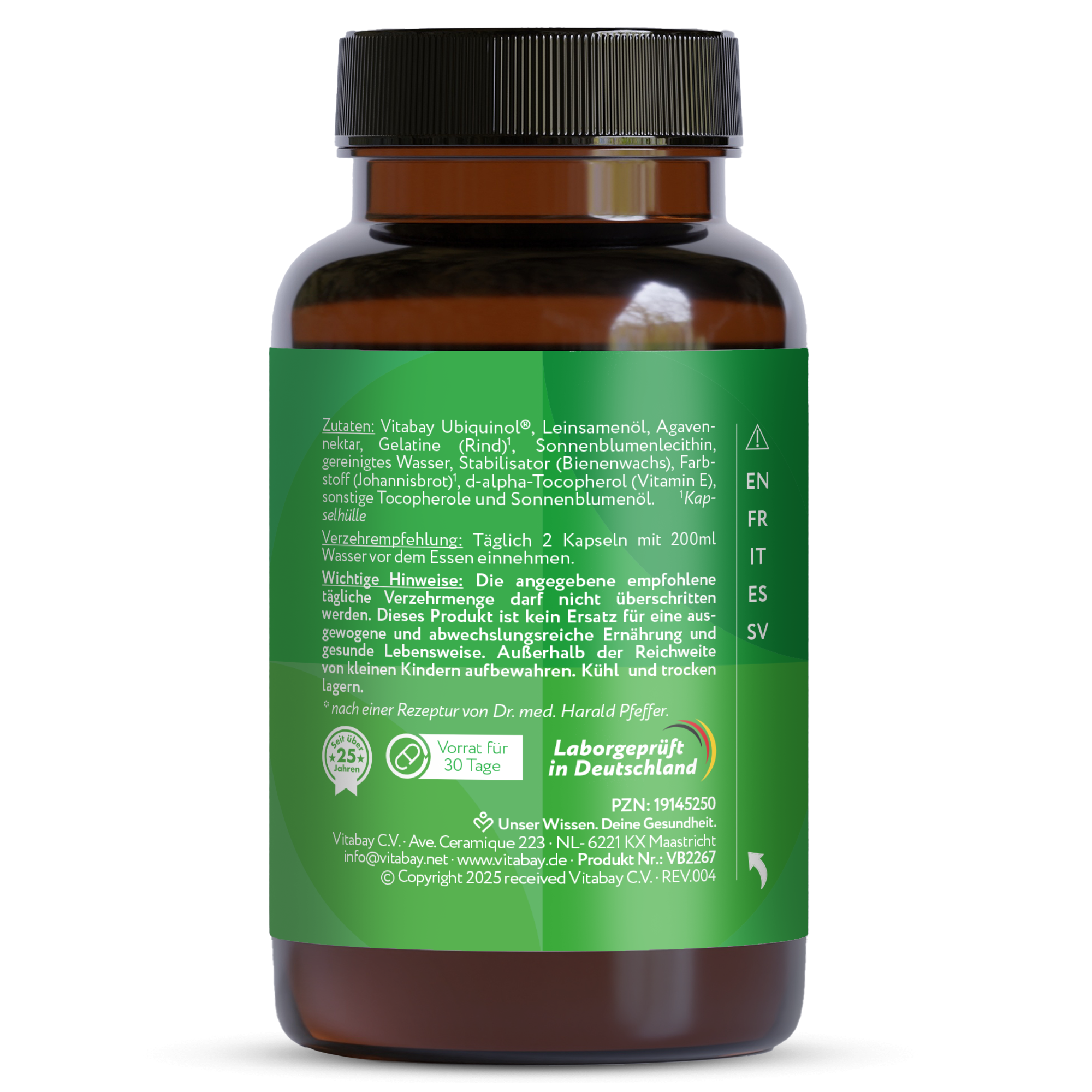 Coenzym Q10 Ubiquinol 200 mg Bioaktiv - 60 Softgels
