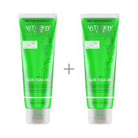 Aloe Vera Gel - 99.9% Aloe Vera plus Gurken Extrakt Feuchtigkeitsspendend - Hautberuhigend
