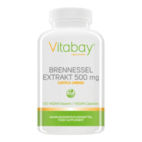 Vitabay Brennnessel 500 mg - 120 vegane Kapseln