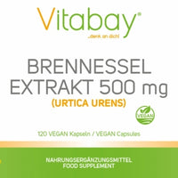Vitabay Brennnessel 500 mg - 120 vegane Kapseln