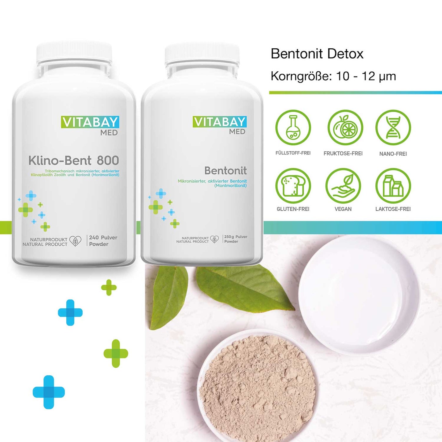 Bentonit - 500 g veganes Pulver