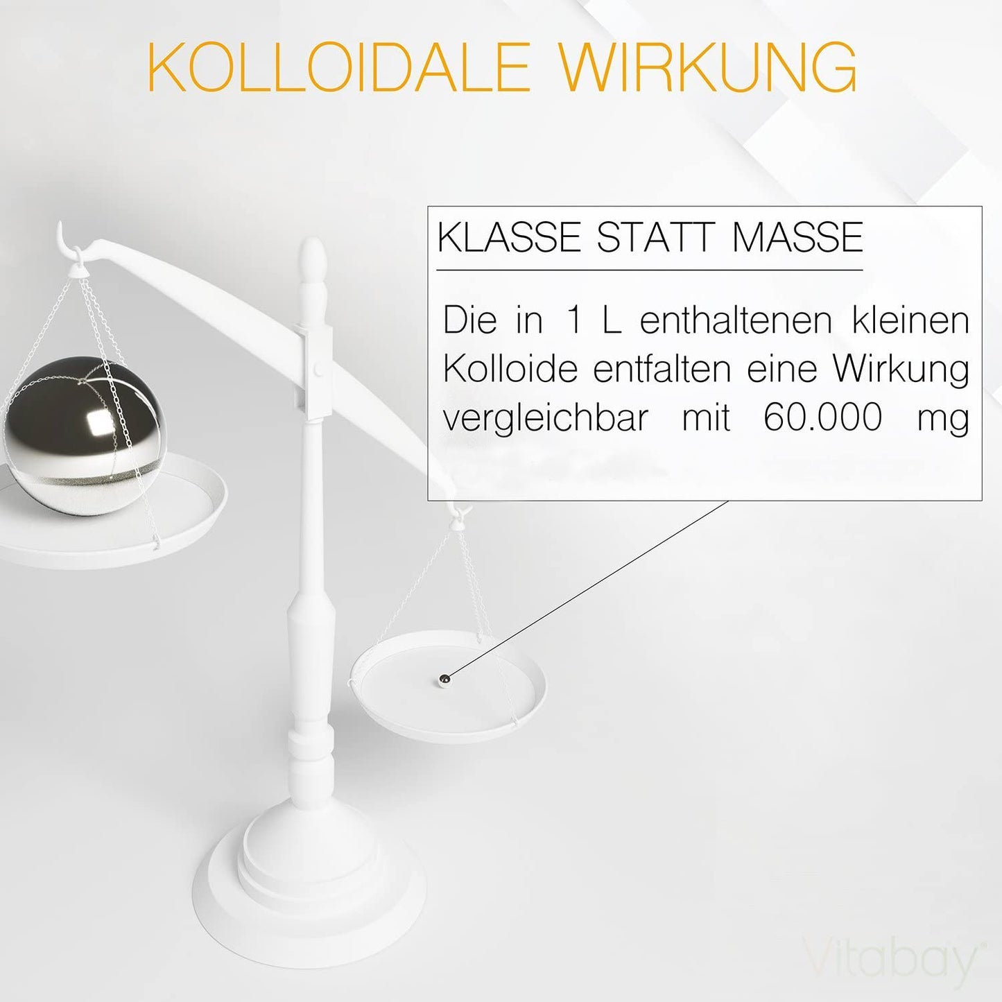 Kolloidales Eisen 50 PPM - Reinheitsstufe 99,99% - 500 ml