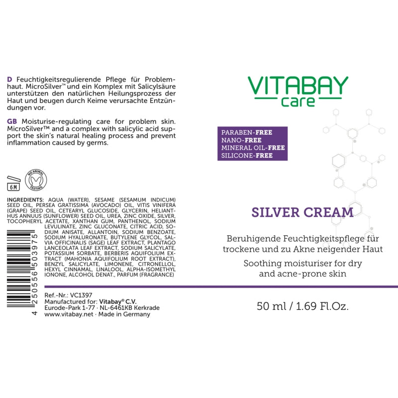 Silver Cream – Silbercreme, Mikrosilber & Salicylsäure
