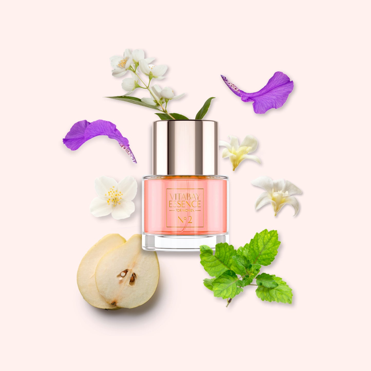 Vitabay Essence Fine Fragrance for Women No. 2 - 50 ml – Eau de Parfum 10% Parfümöl Vaporisateur / S