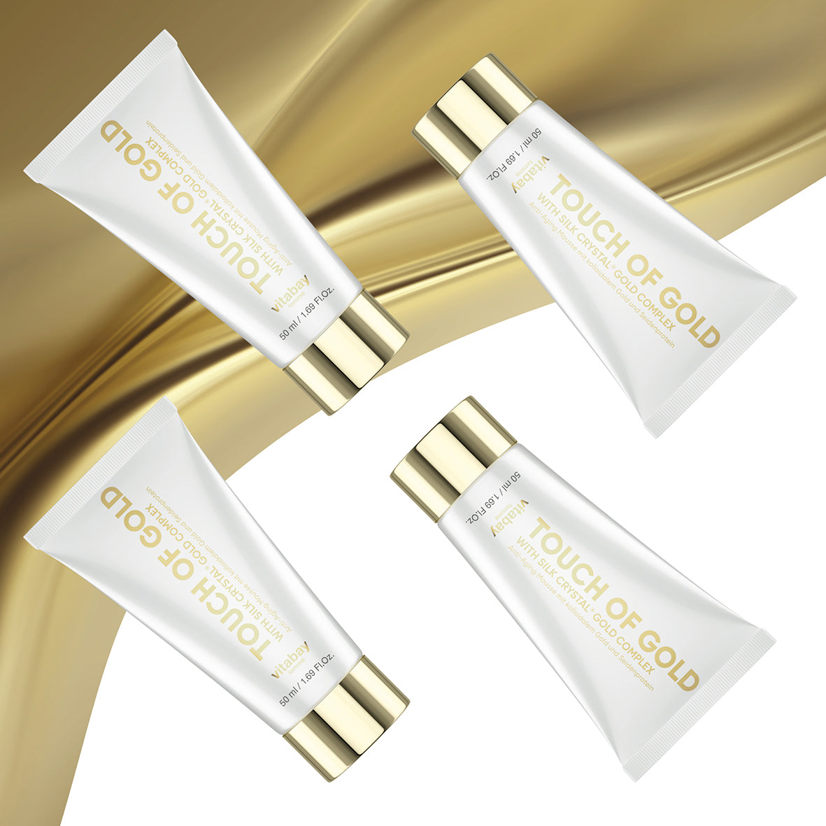 Touch of Gold - Anti-Aging Creme mit kolloidalem Gold und Seide - 50ml