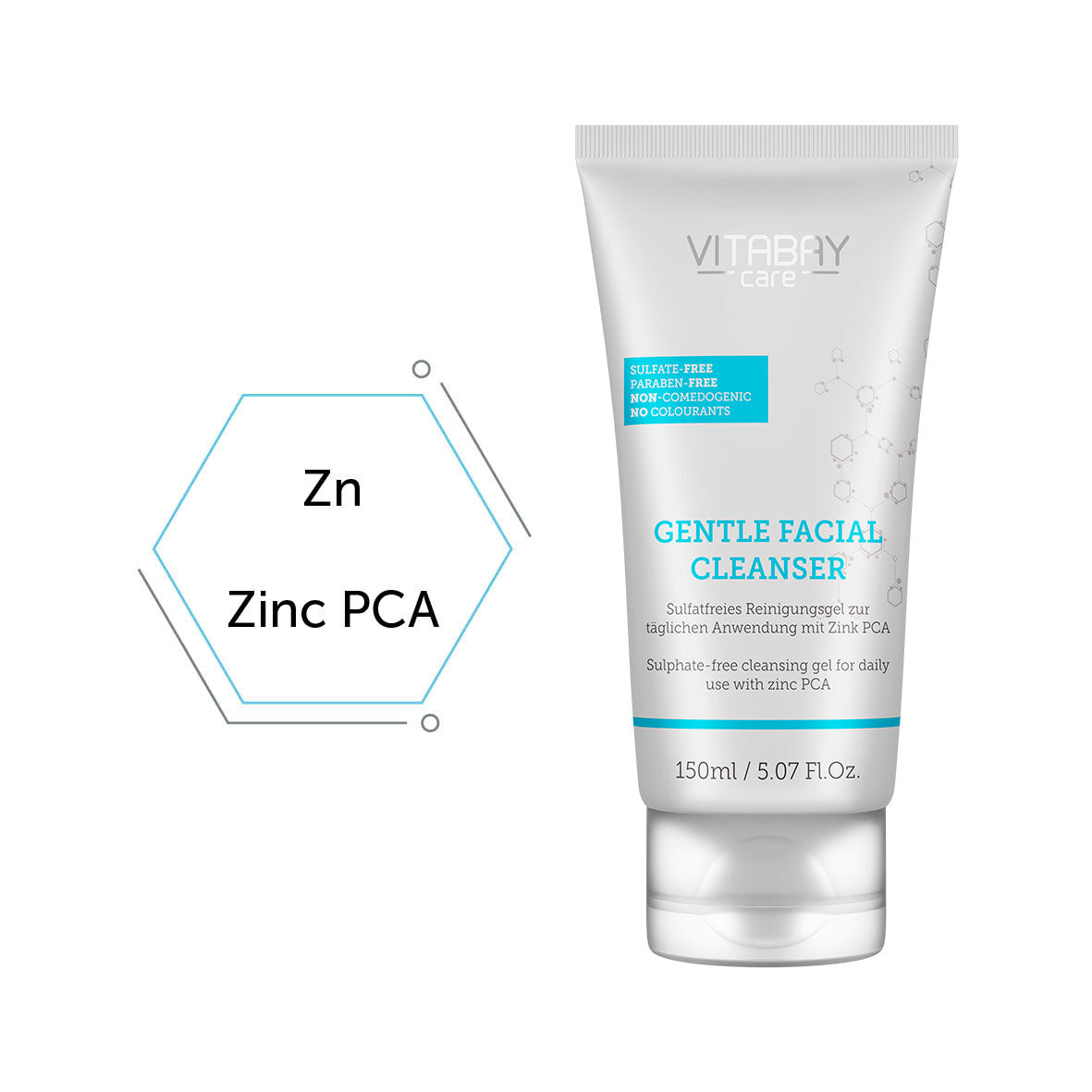 Gentle Facial Cleanser – Sulfatfreies Reinigungsgel mit Zink PCA - 150ml