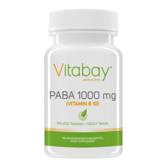 PABA - Para-Amino-Benzoesäure - 1000 mg - 60 vegane Tabletten