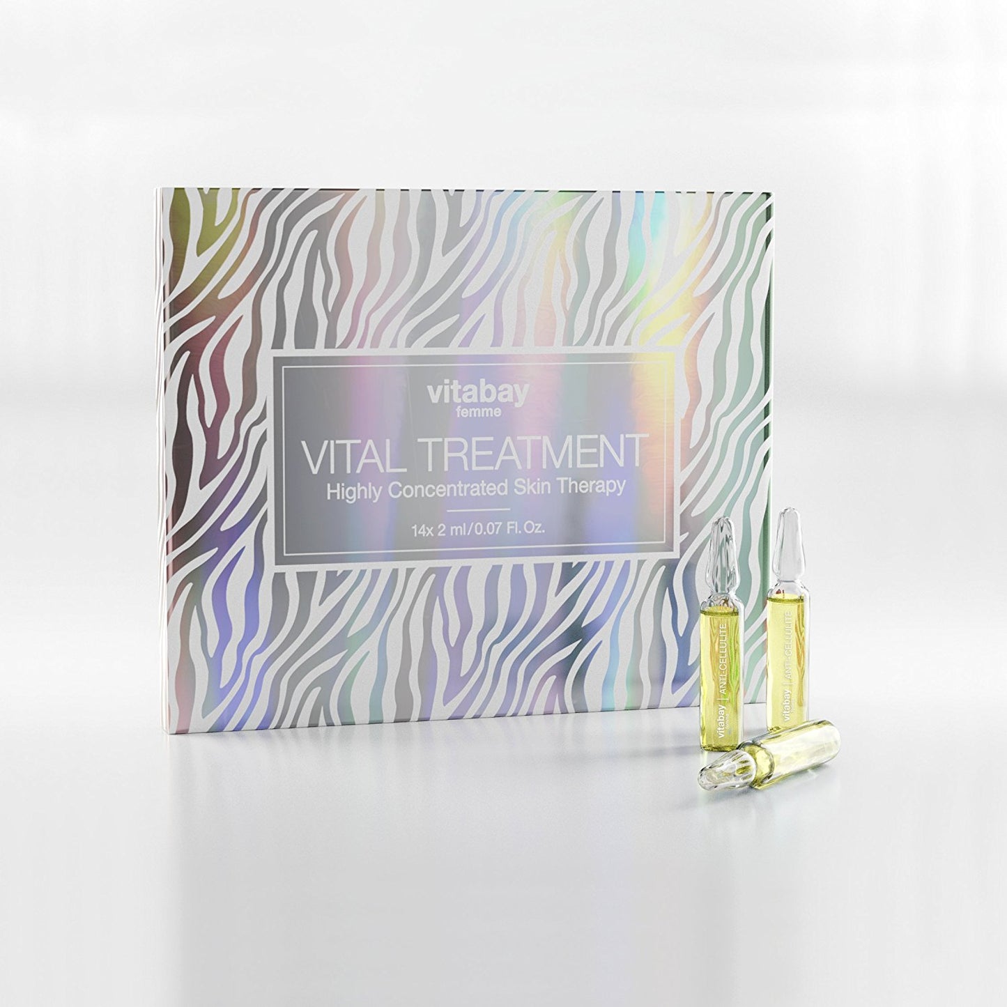 Anti Cellulite Serum - 14 x 2 ml Ampullen - Glättend, Restrukturierend, straffend - Mit Guarana & Hyaluronsäure