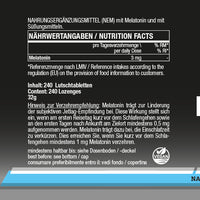 Melatonin 3mg - 240 vegane Lutschtabletten
