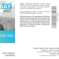 Boswellia Weihrauch Extrakt - 400 mg - 240  vegane Tabletten