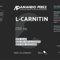 L-Carnitin 2250mg - 100 vegane Kapseln