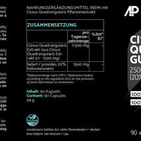 Cissus Quadrangularis Extrakt 2500 mg - 90 vegane Kapseln