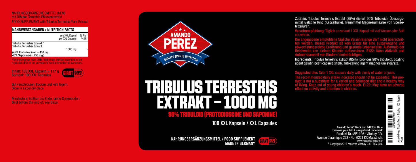 Terrestris Extrakt 1000 mg 100 Kapseln