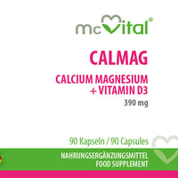 Calcium Magnesium + Vitamin D3 - 390mg - 90 Kapseln