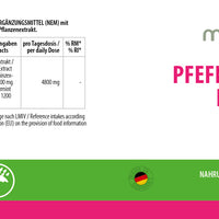 Pfefferminz Extrakt 1600 mg - 90 Kapseln